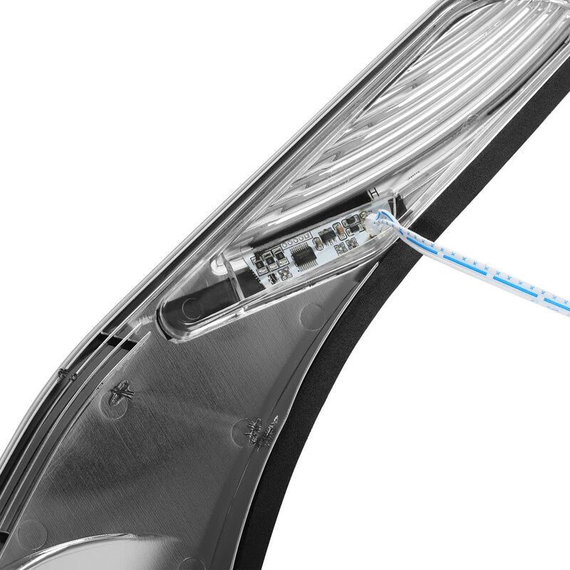 Chrome Windshield Trim & Light Fit For Honda Goldwing GL1800 01-17 F6B 13-17 US