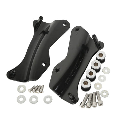 Razor Trunk Mount Rack Plate Docking Kit For Harley Electra Glide 14-26 25 Black