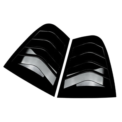 Rear Side Window Quarter Louver Trim For BMW 3 Series F30 2013-2019 Gloss Black