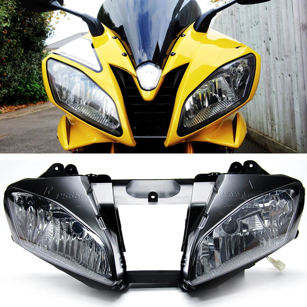 Front Headlight Headlamp Assembly For Yamaha YZF R6 YZFR6 YZF-R6 2006 2007 06-07
