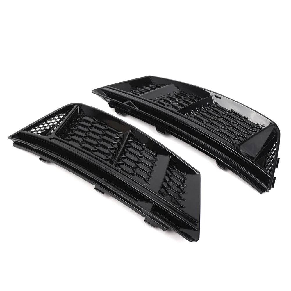 Front Bumper Lower Grill Fog Light Grille For Audi A4 B9 2016-2018