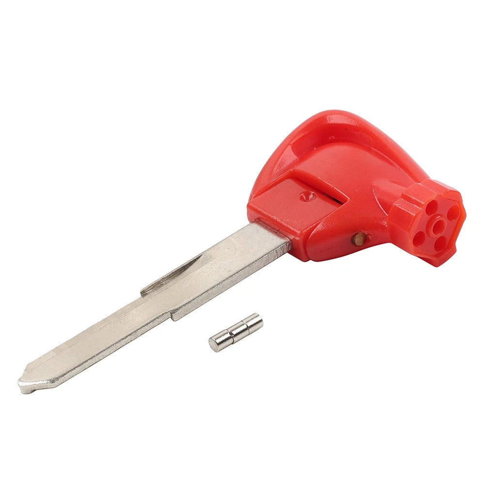 Right Ignition Key Blank Uncut Blade Red For Yamaha Motorbike Scooter Motor