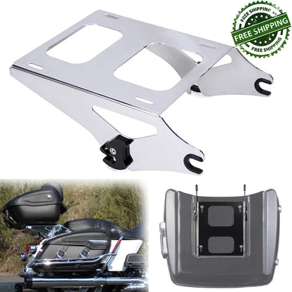 Detachable Two-Up Tour Pak Pack Mounting Luggage Rack For Harley Touring 2014-UP