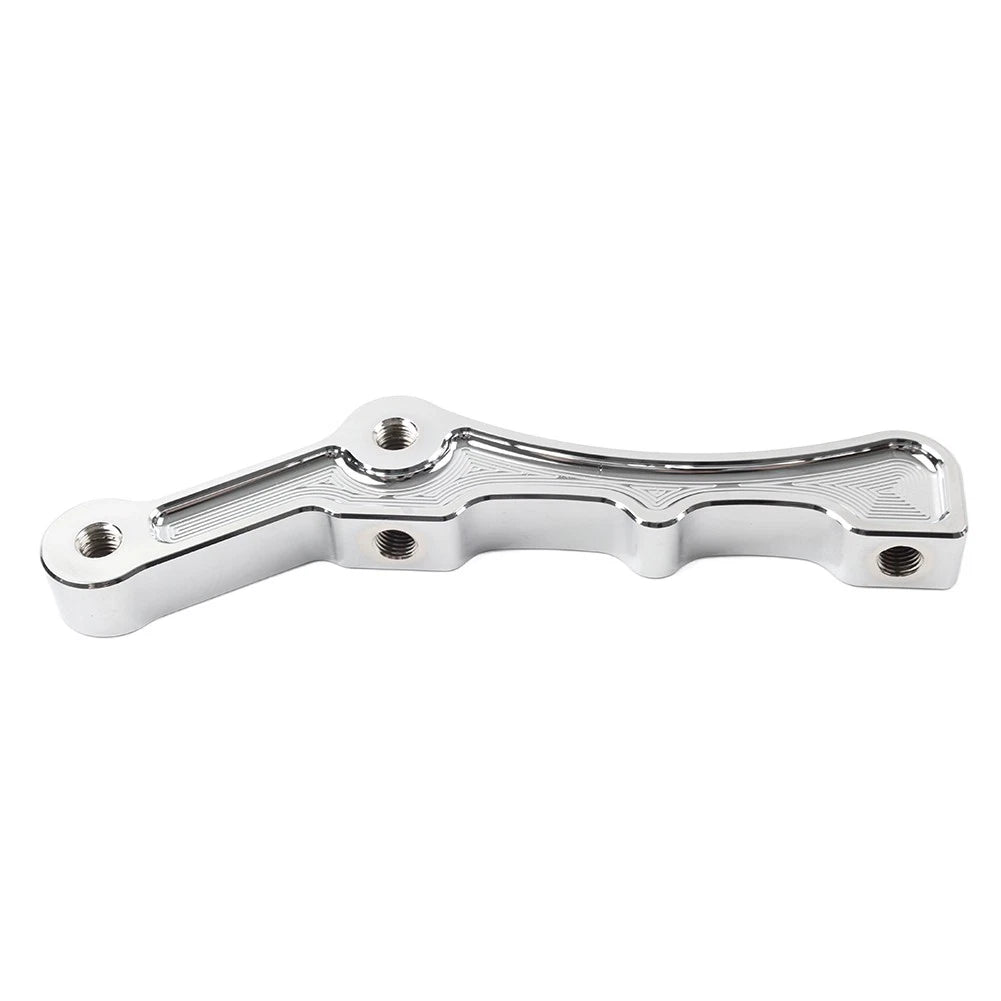 CNC Motorcycle Radial Front Brake Caliper Mount Bracket For Harley Chrome