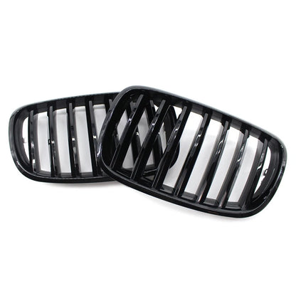 Gloss Black Front Bumper Kidney Sport Grille Fit For BMW E70 E71 X5 X6 2007-2013