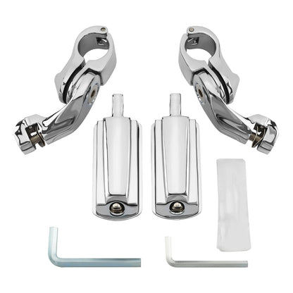 1-1/4" Highway Short Mounting Foot Pegs Fit For Harley Touring Electra Glide US
