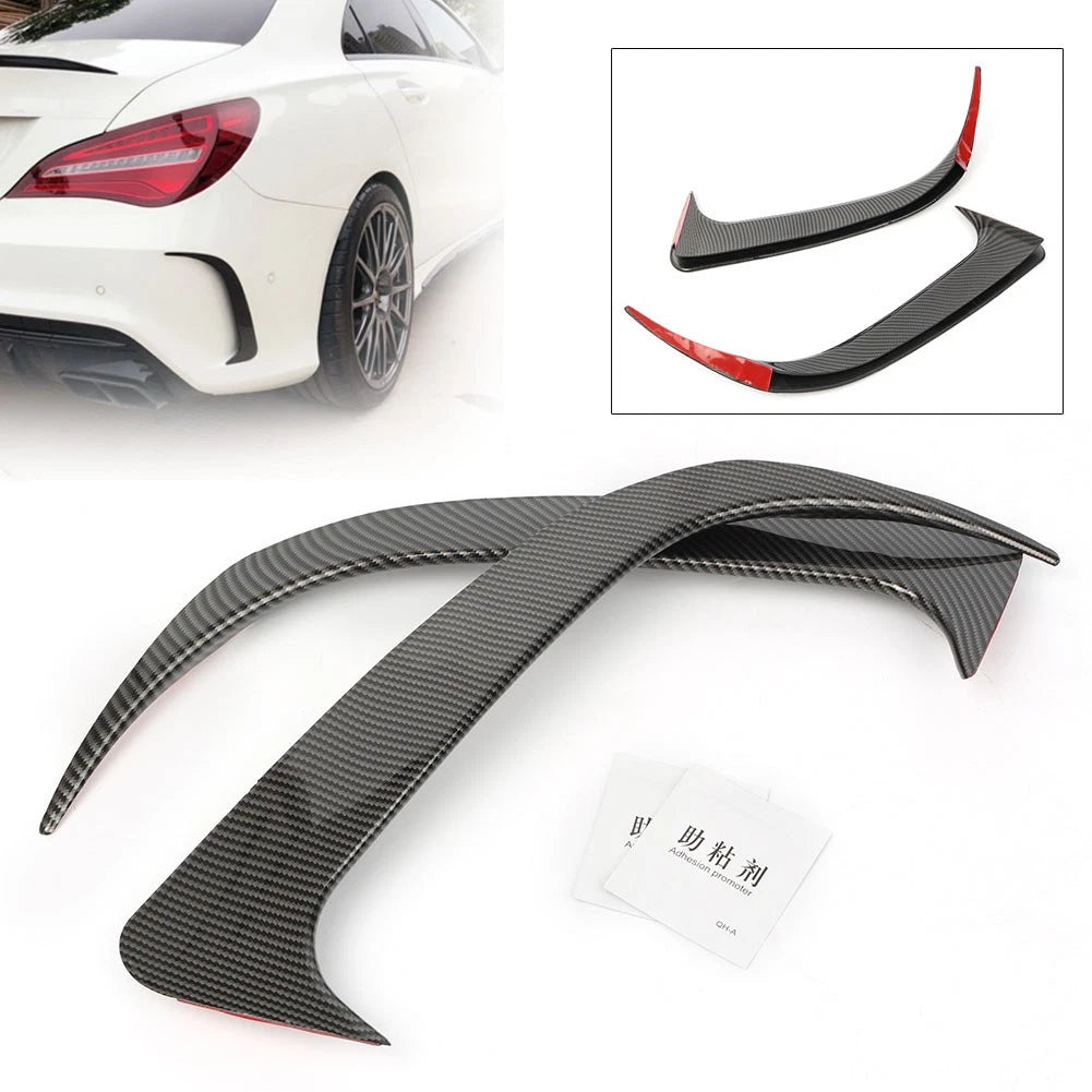 2 x Carbon Rear Side Air Vent Cover For Benz W117 CLA200/220/CLA250 14-18