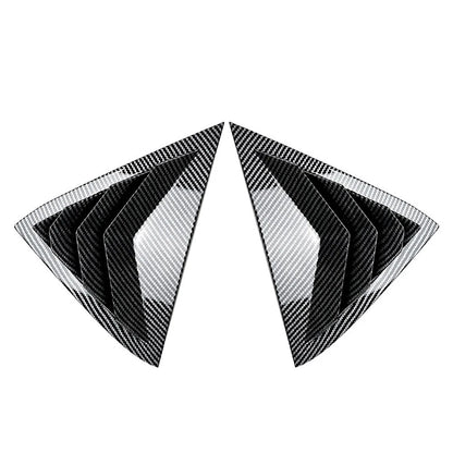 Carbon Look Rear Louver Shutter Cover For Ford Fiesta MK7 MK7.5 Hatchback 08-17