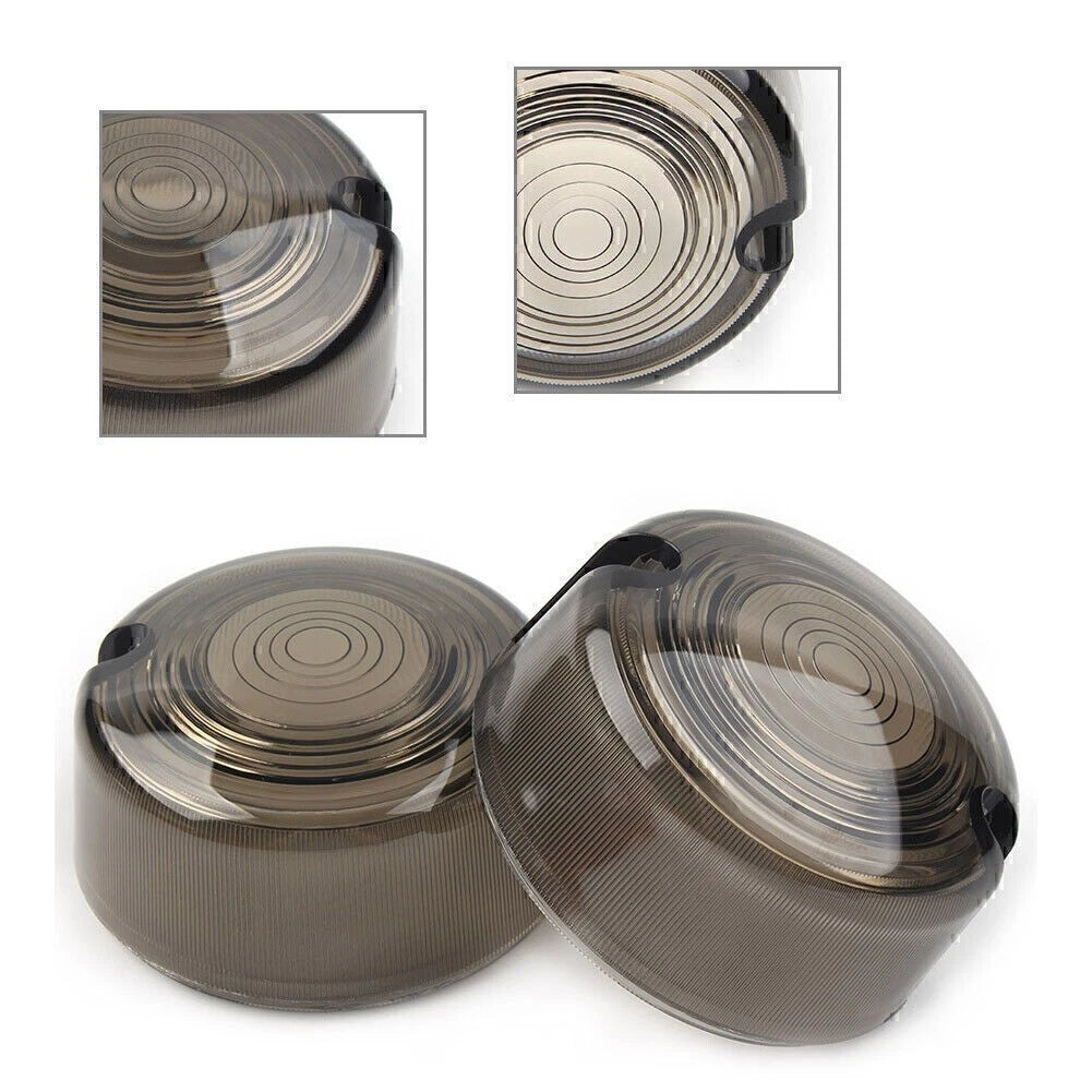 SmokenTurn Signal Lens Cover for Harley Dyna FXD FXR Sportster XLH 883 1200 FXST
