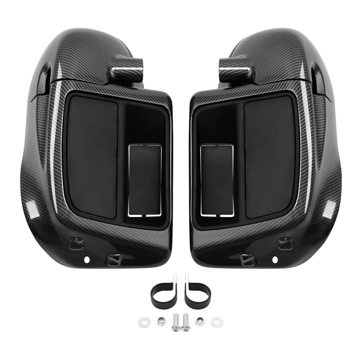 Carbon Fiber Lower Vented Fairing Glove Box For Harley Touring Road King 2014-Up