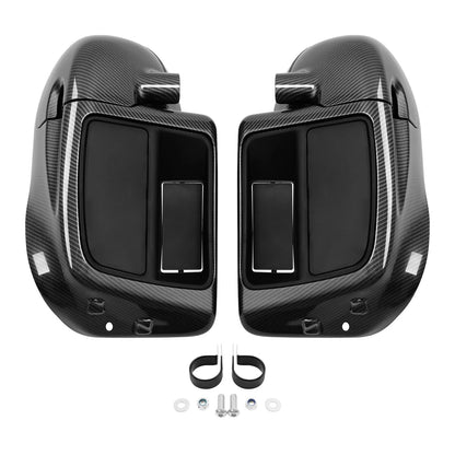 Carbon Fiber Lower Vented Fairing Glove Box For Harley Touring Road King 2014-Up