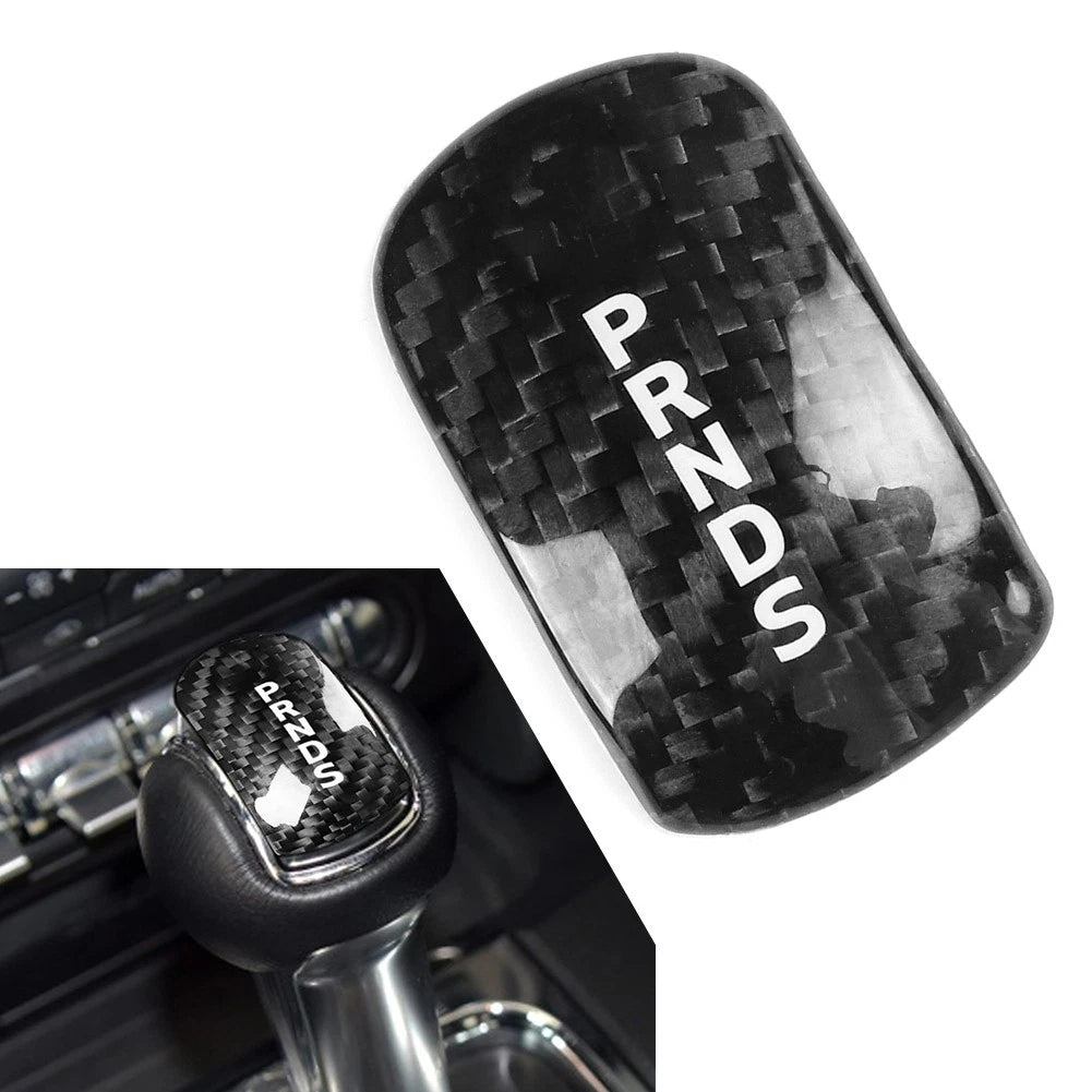 Gear Shift Knob Cover Head Trim Fit Fitd Mustang 2015 2016 2017-2023 Black