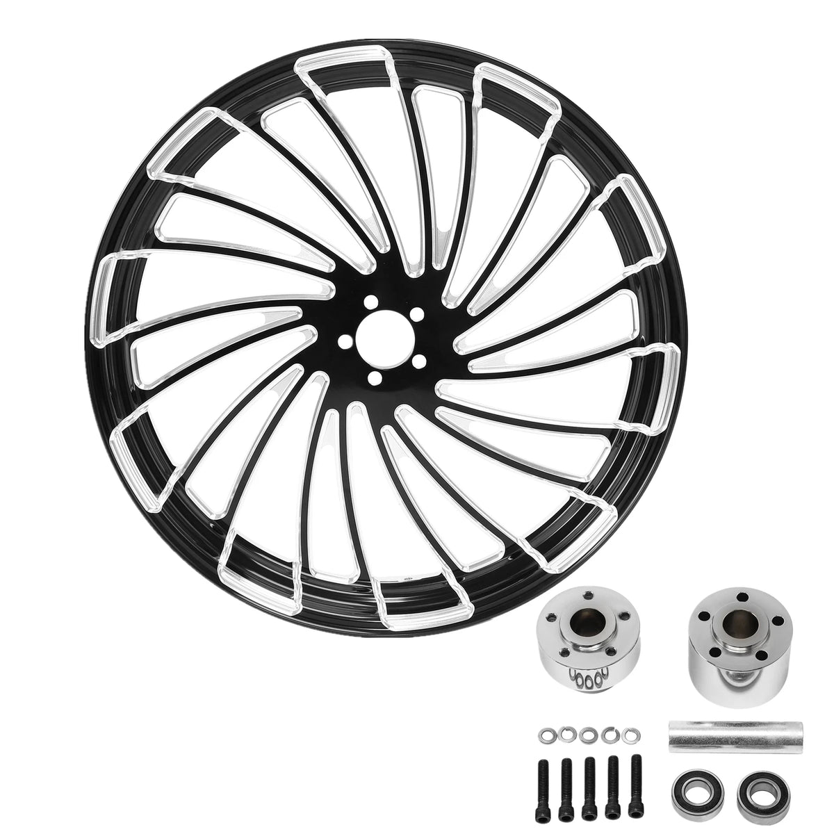 30" Front Wheel Rim & Single Disc Hub Fit For Harley Street Road Glide 2008-2025