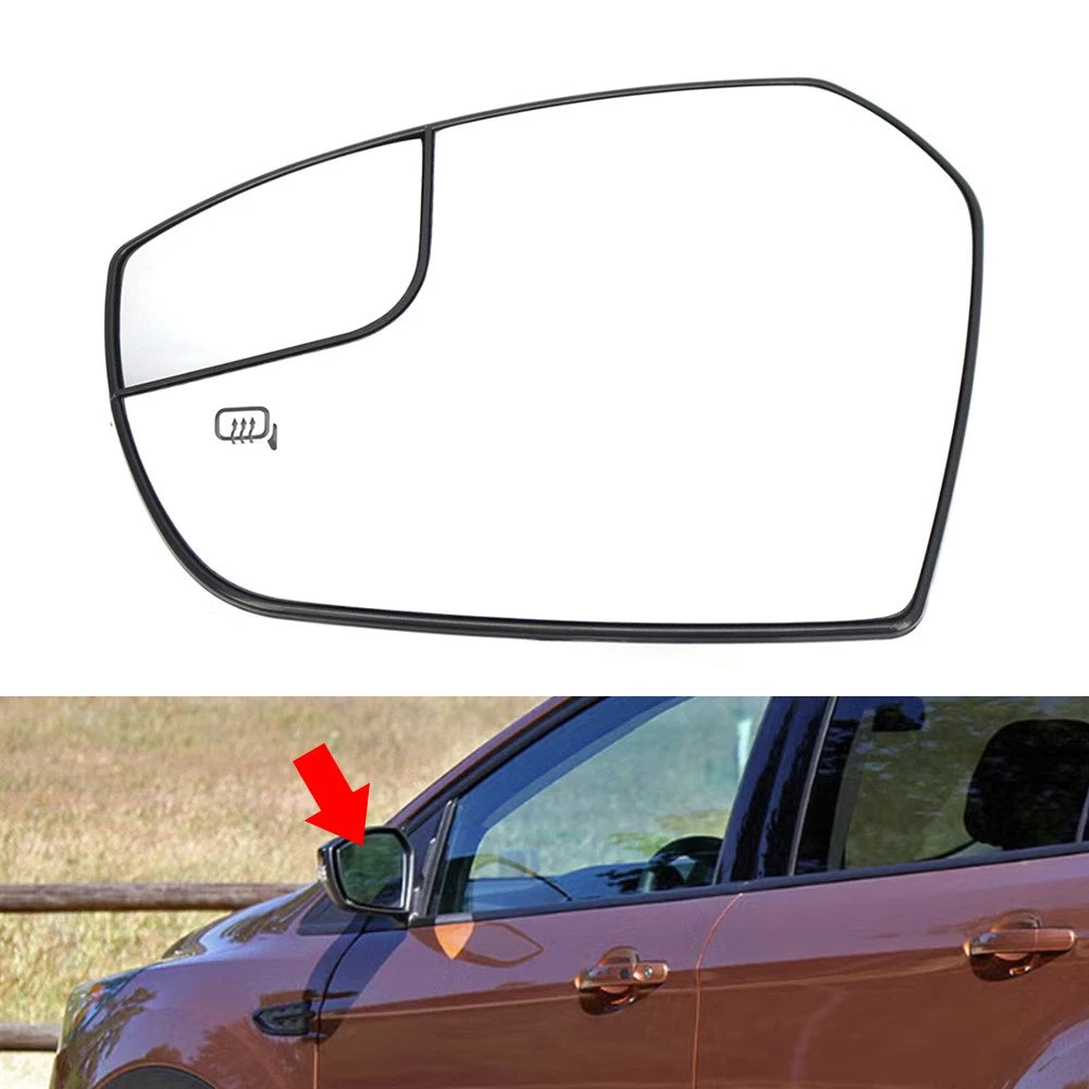 Left Side Mirror Glass Heated Mirror Glass For Ford Escape 2017-2019
