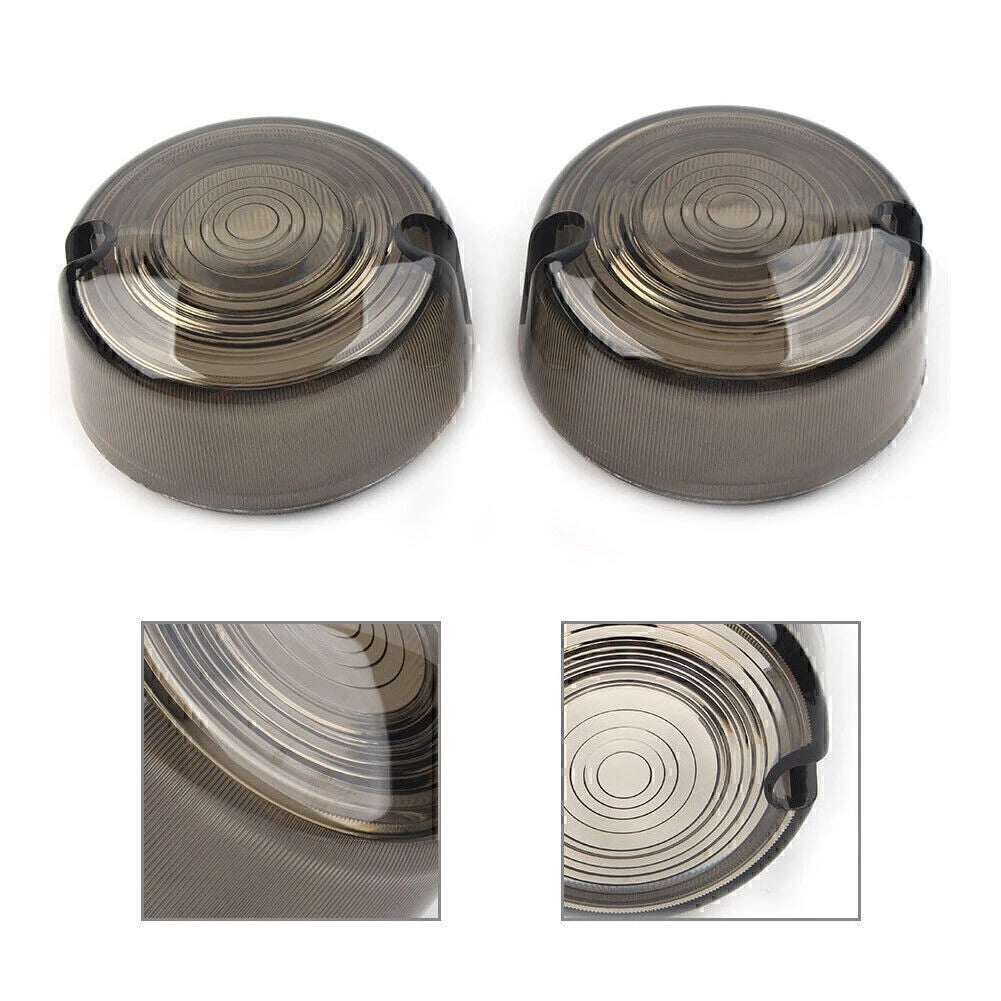 SmokenTurn Signal Lens Cover for Harley Dyna FXD FXR Sportster XLH 883 1200 FXST