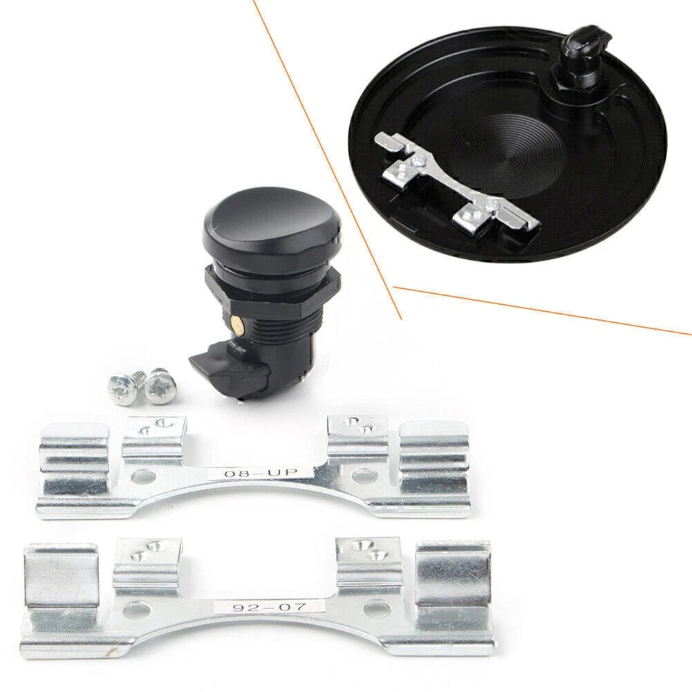 Fuel Door Push Button Gas Oil Cap Latch for Harley Street Glide FLHX 2007-2016