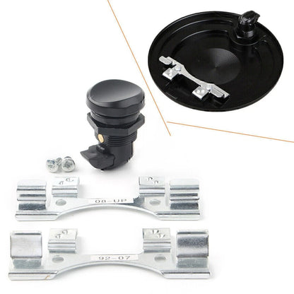 Fuel Door Push Button Gas Oil Cap Latch for Harley Street Glide FLHX 2007-2016