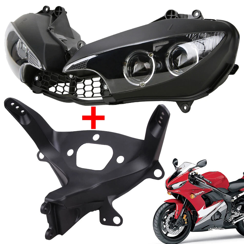 Front Headlight & Fairing Stay Bracket Fit For Yamaha YZF R6 03-05 YZF R6S 06-09
