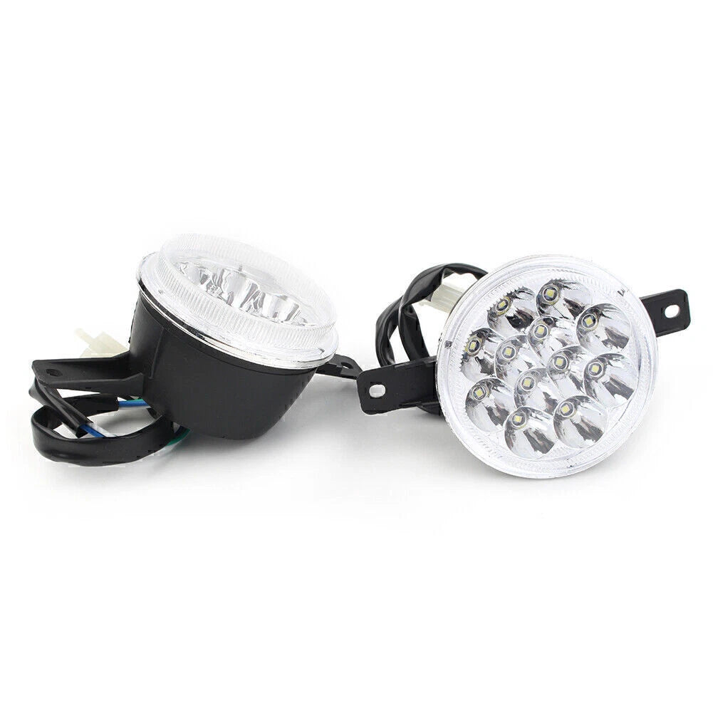 LED Headlight 3 wire ATV Quad GY6 150CC 250CC Taotao Coolster Peace Utility US