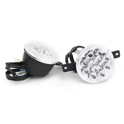LED Headlight 3 wire ATV Quad GY6 150CC 250CC Taotao Coolster Peace Utility US
