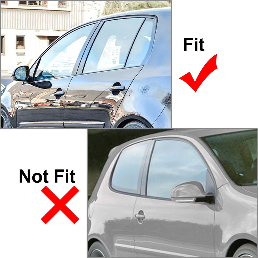 Carbon Fiber Look Rear Window Louver Shutter Cover For VW Golf MK5 2004-2008
