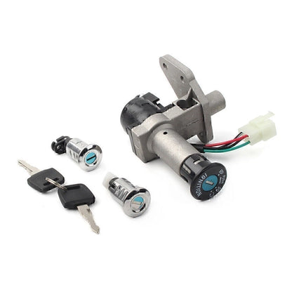 Ignition Switch Key Lock Gas Tank Cap Set For GY6 50CC For TAOTAO Scooter Moped