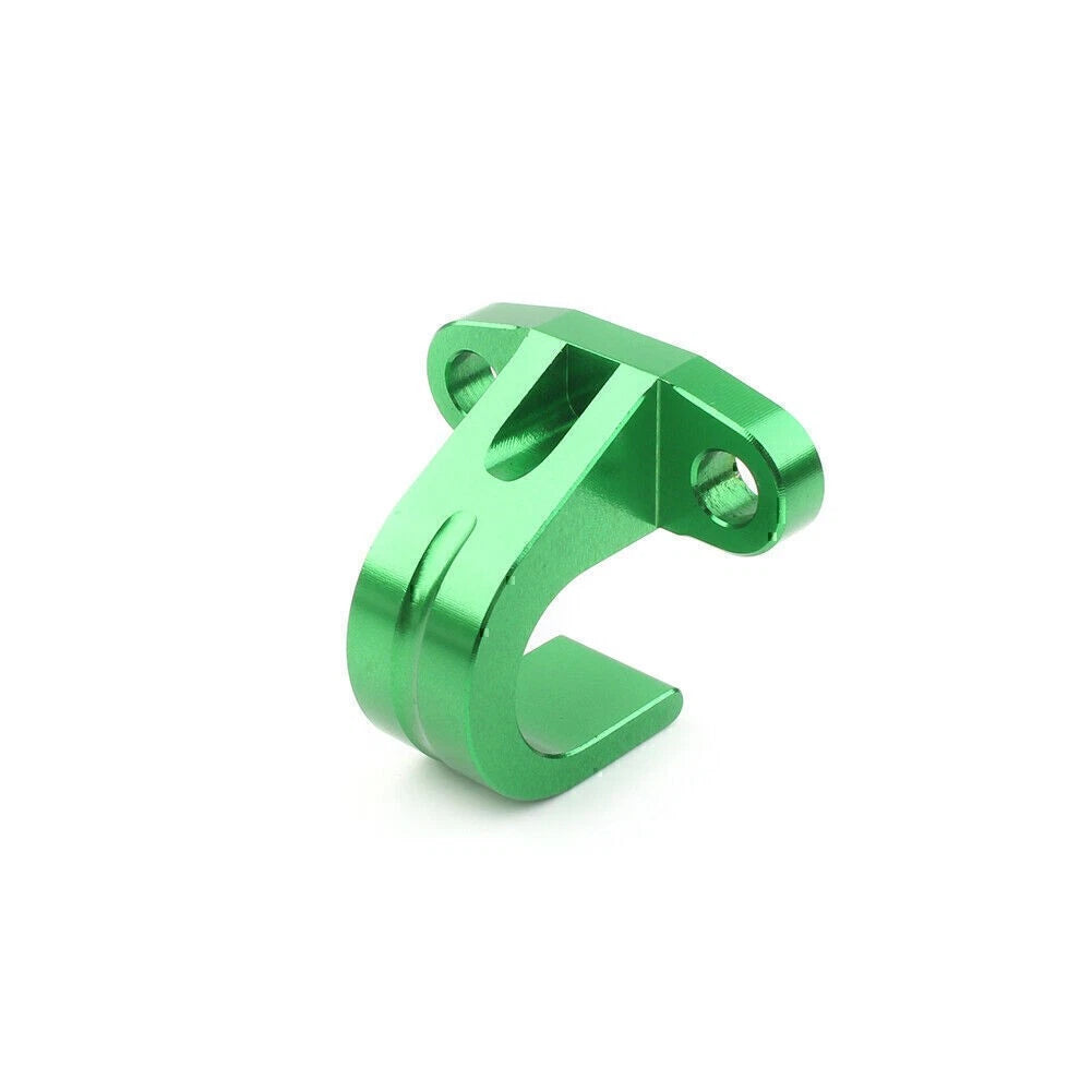 1x Motorcycle CNC Rear Brake Line Hose Snap Green Clamp for Kawasaki KX250F 450F