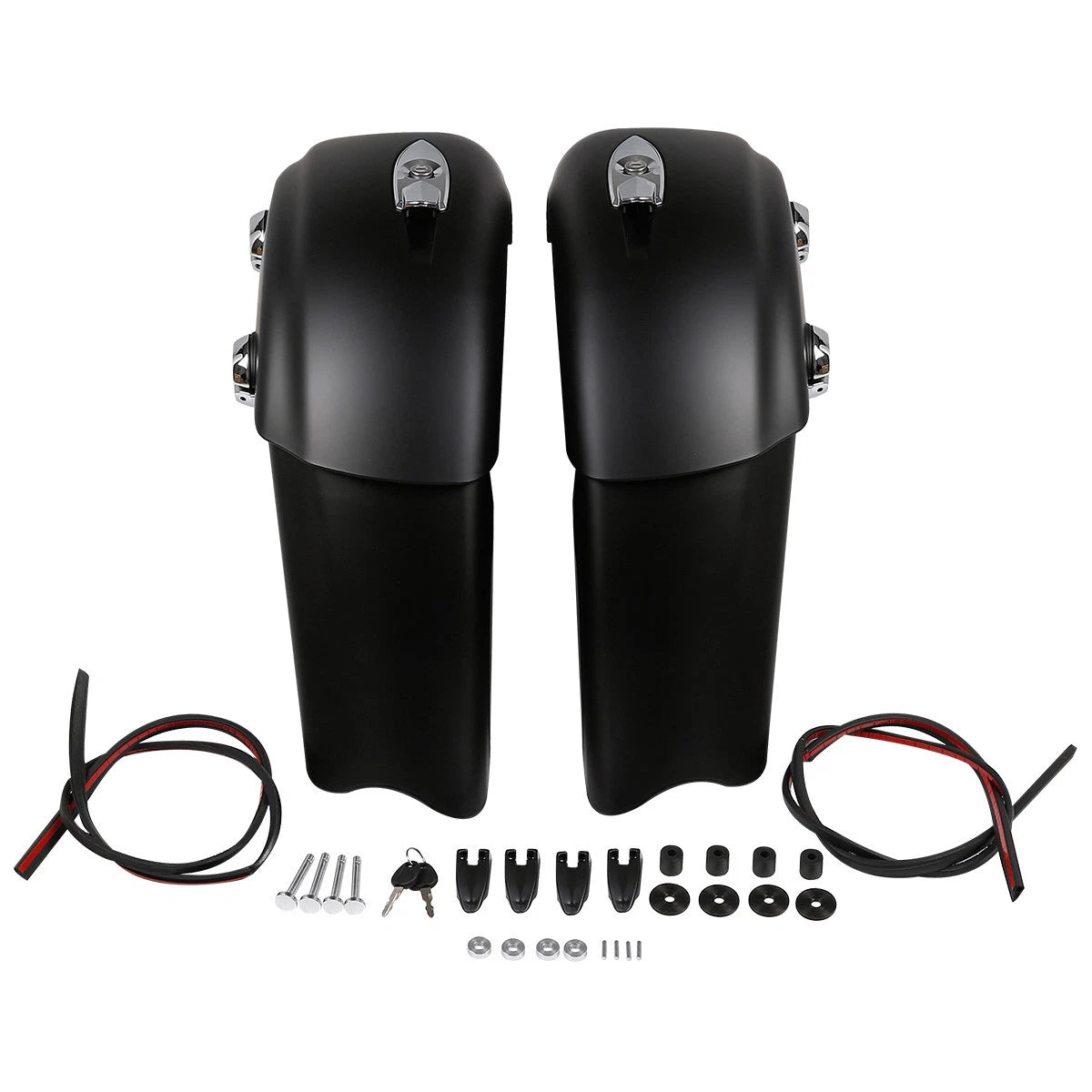 Matt Black Saddlebag Audio Lid Electronic Latch For Indian Chieftain Roadmaster