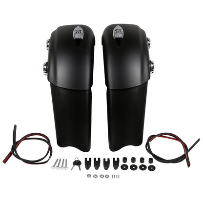 Matt Black Saddlebag Audio Lid Electronic Latch For Indian Chieftain Roadmaster