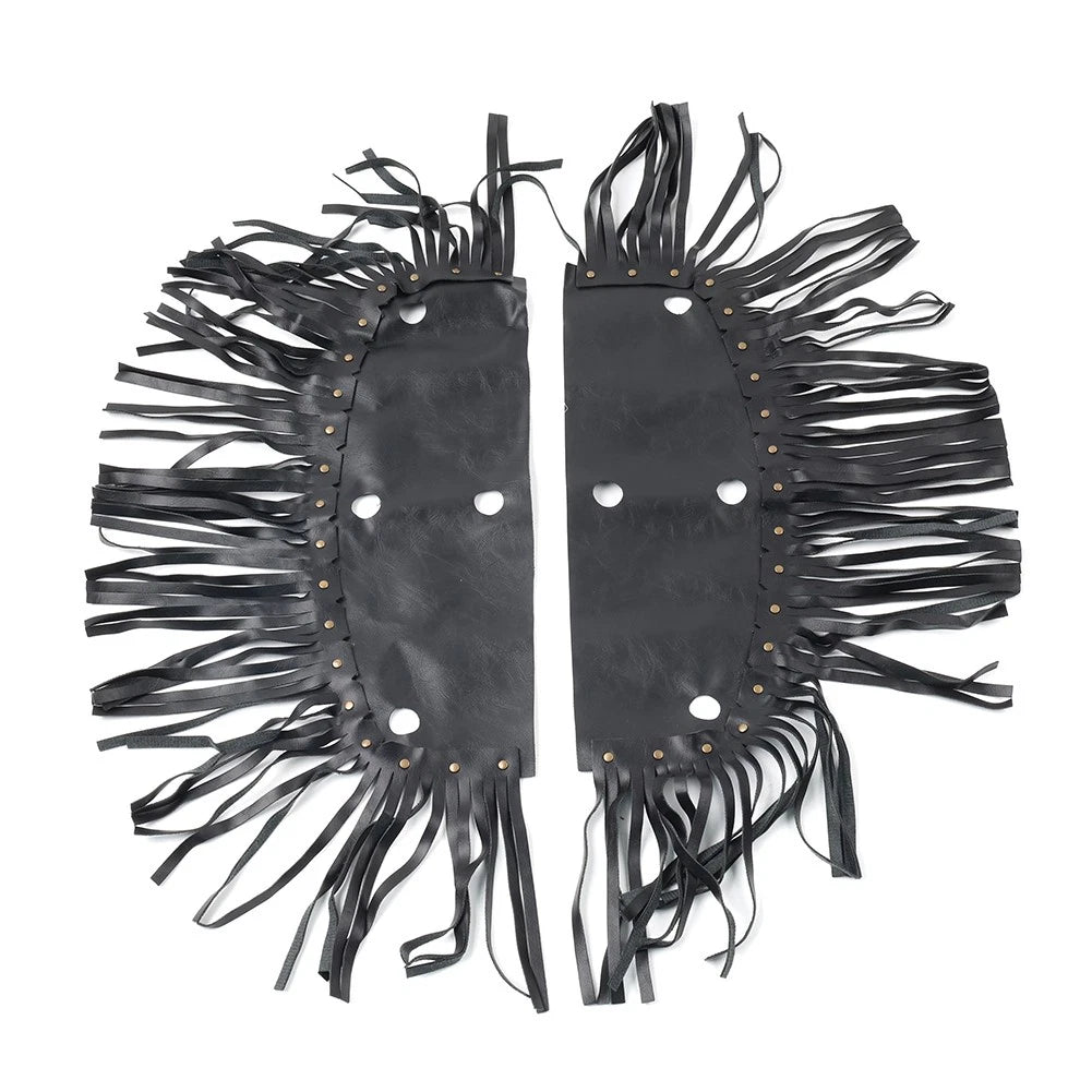 Motorcycle Front Rider Floorboard Fringe Covers For Honda For Yamaha For Harley