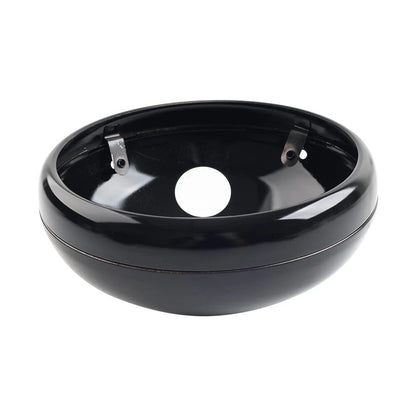 7" Motorcycle Round Headlight Headlamp Housing Cover Bucket Gloss Black Iron