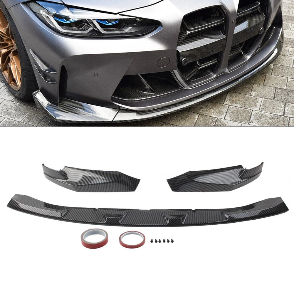 Front Bumper Lip Spoiler For BMW G80 M3 G82 G83 M4 2021-2023 US Stock