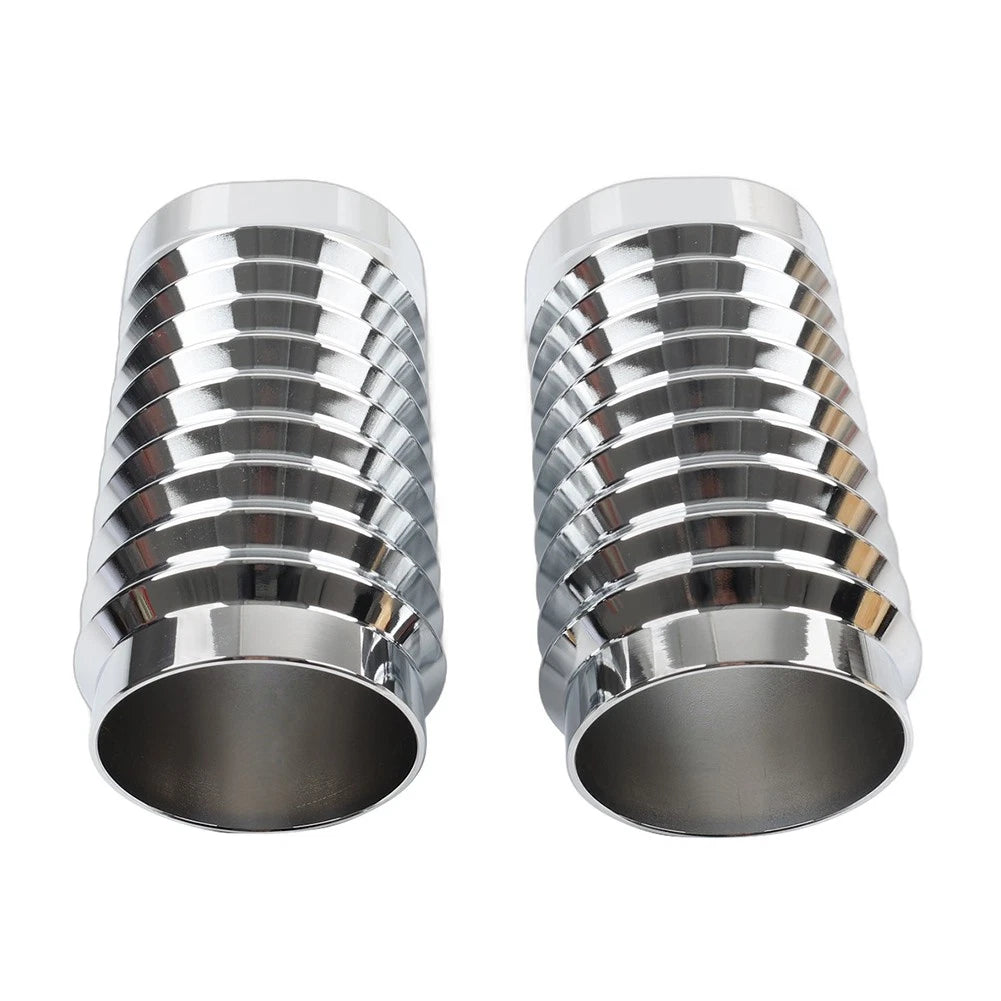 Retro Fork Boot Slider Covers Chrome Fit Harley Tour Road Street Tri Glide FLHR