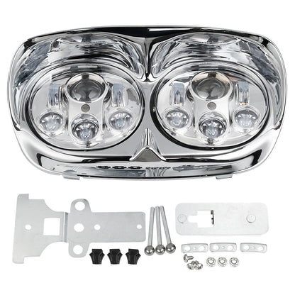 Unpainted Inner Outer Fairings & LED Headlight Fit For Road Glide FLTR 1998-2013