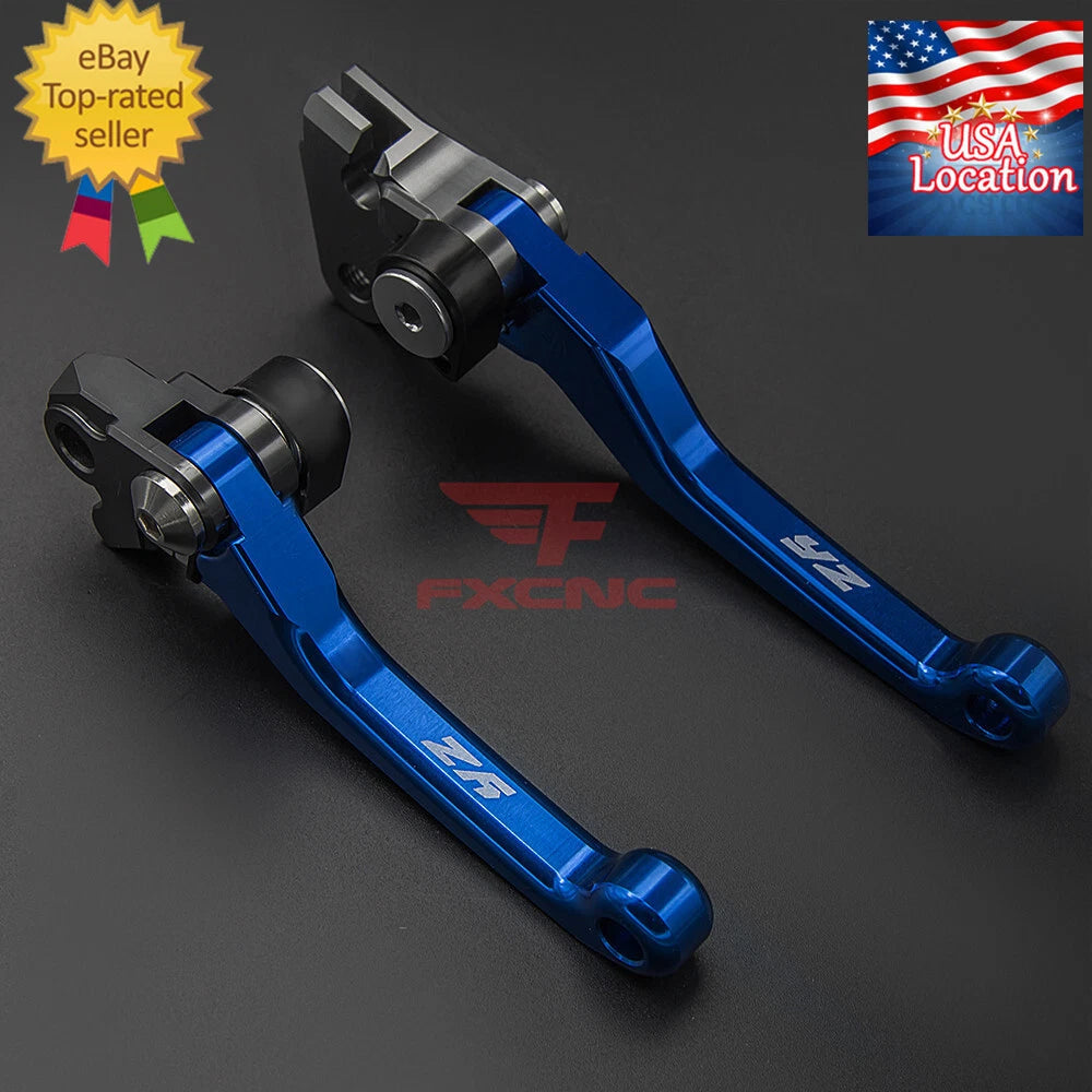 For YZ80 YZ85 2001-2014 CNC Pivot DirtBike Brake Clutch Levers YZ Logo 2008 2012