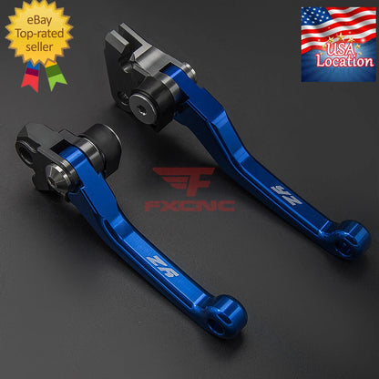 For YZ80 YZ85 2001-2014 CNC Pivot DirtBike Brake Clutch Levers YZ Logo 2008 2012