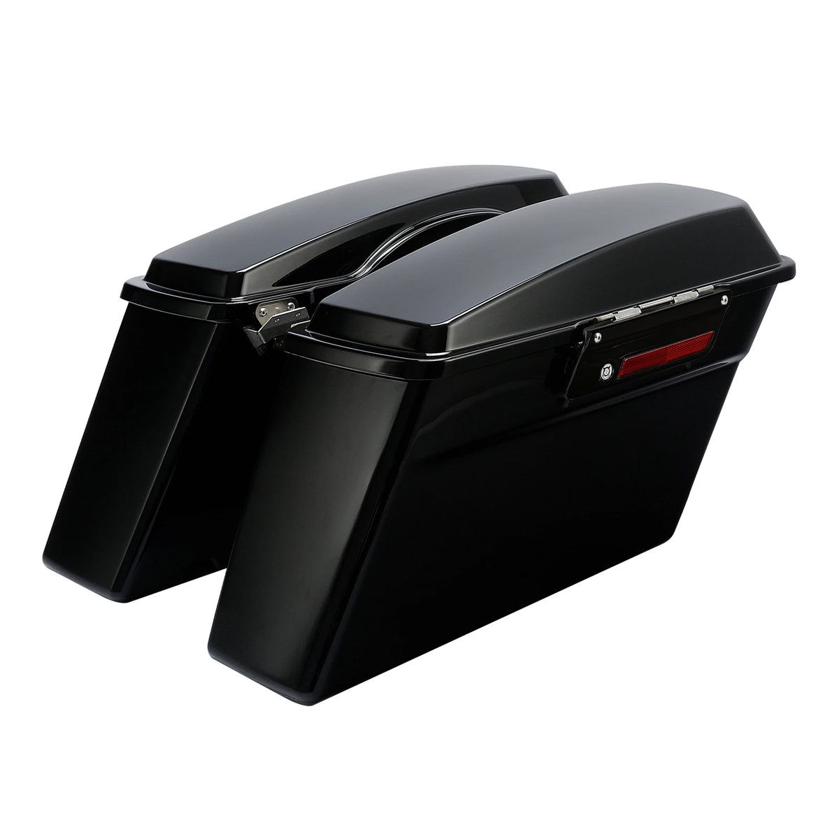 Hard SaddleBags w/Conversion Bracket Fit For Harley Softail Fatboy 1984-17 16 15