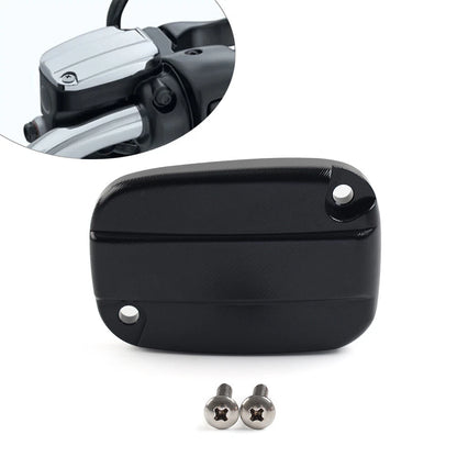 Brake Cylinder Reservoir Cover Cap Black For Harley Touring Road King Road Glide