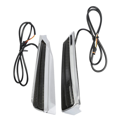 LED Filler Panel Light Smoked Turn Signals Fit For Honda Goldwing GL1800 2018-26