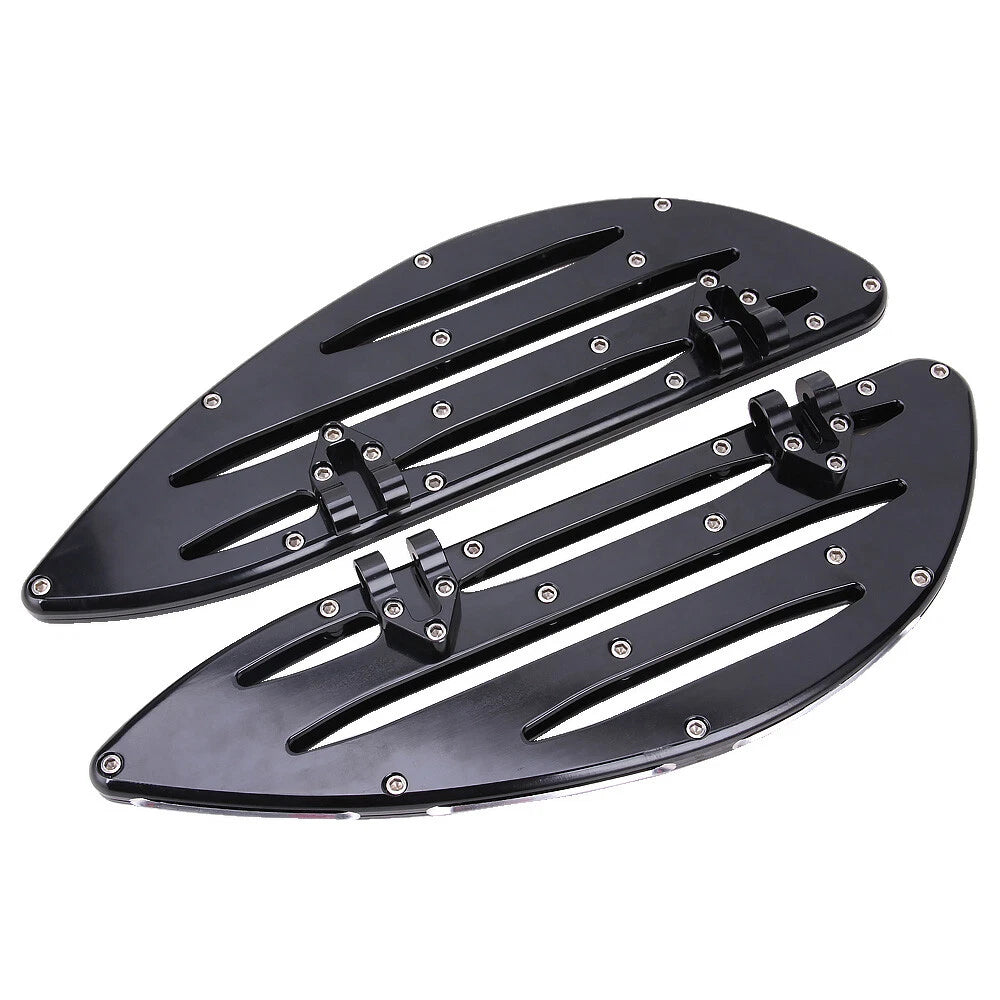 CNC Driver Passenger Stretched Floorboard For Harley Touring CVO Softail FL Dyna