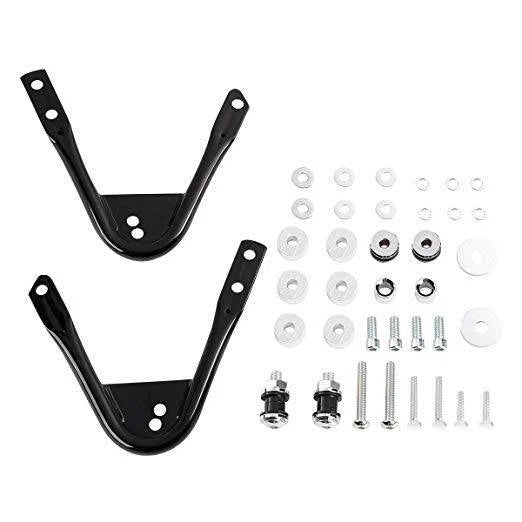 Detachable Two-up Tour Pack Mount Rack & Docking Hardware Kit For Harley 97-08