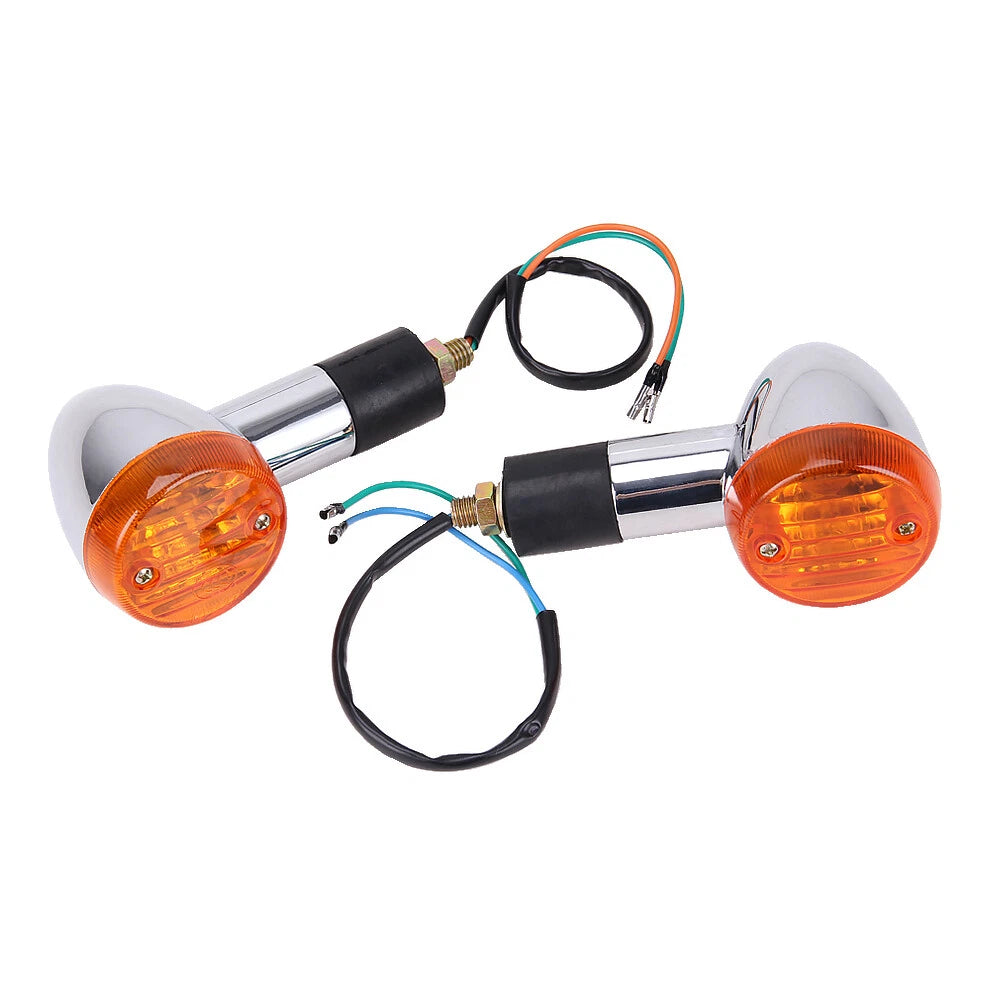 2x Motorcycle Amber Turn Signal Blinker Indicator Light For Honda Stateline 1300