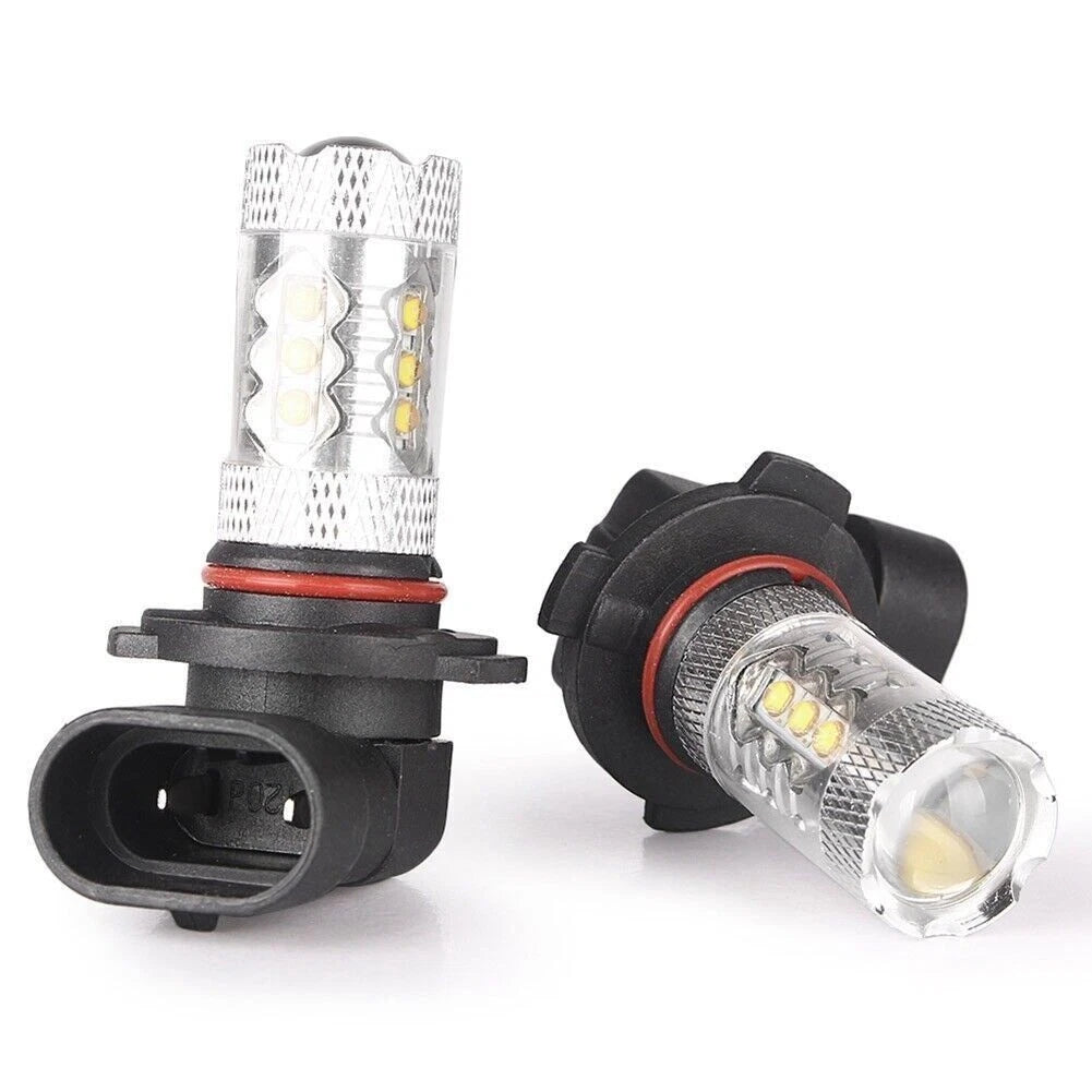 2x 80W 12V H10 High Power LED  6000K Super Fog Driving Lights Bulbs White US