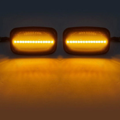 Dynamic LED Sequential Side Marker Light Fit Toyota Land Cruiser Black Shell US