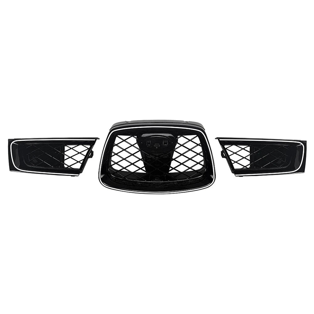 Front Bumper Upper Hood Kidney Grille With Light For Subaru Impreza 9th WRX STI