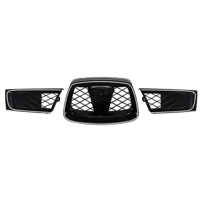 Front Bumper Upper Hood Kidney Grille With Light For Subaru Impreza 9th WRX STI
