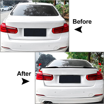 Glossy Black Rear Trunk Lip Spoiler Wing For BMW 3 Series F30 2012-2018