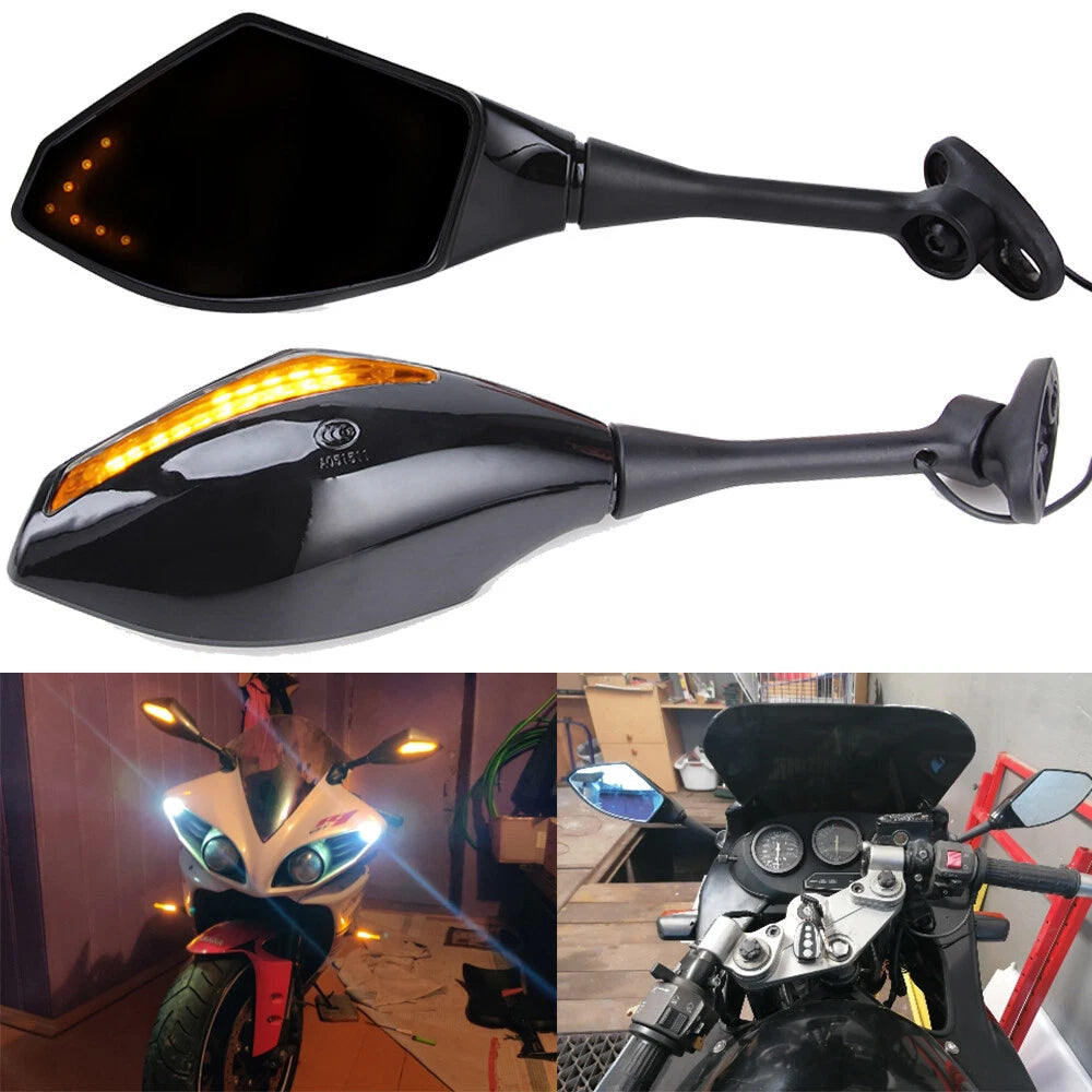 Integrated Mirrors For Honda CBR600RR 2003 2004 2005 2006 2007 2008 2009 2010 11