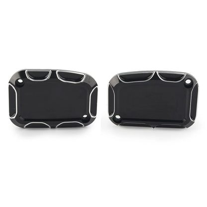 Shallow Cut Brake Master Cylinder Cover For Harley Touring Street Glide 14-16