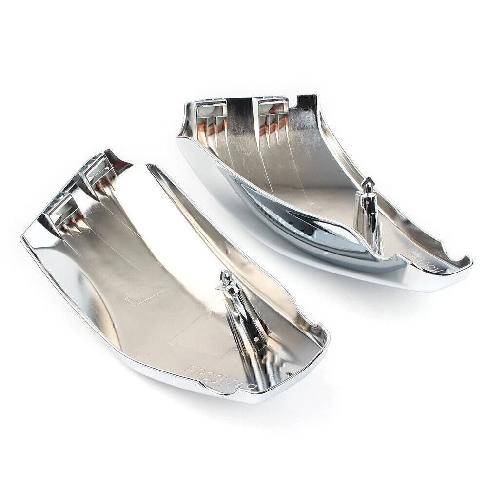 2pcs Chrome Motorcycle Battery Side Covers for Honda VTX1300 R/S/C/T 2003-2009